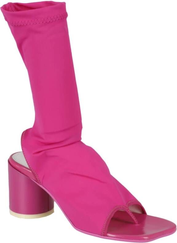 MM6 Maison Margiela Stijlvolle Enkellaars voor Vrouwen Pink Dames