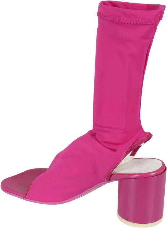 MM6 Maison Margiela Stijlvolle Enkellaars voor Vrouwen Pink Dames