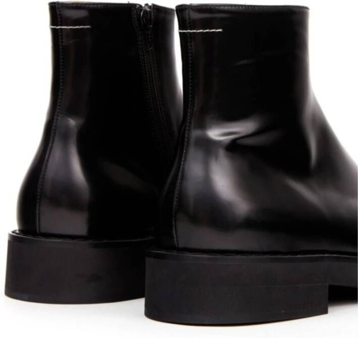 MM6 Maison Margiela Stijlvolle enkellaarzen voor mannen Black Heren