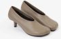 MM6 Maison Margiela Taupe Leren Court Schoen Beige Dames - Thumbnail 3