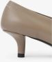 MM6 Maison Margiela Taupe Leren Court Schoen Beige Dames - Thumbnail 4