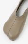 MM6 Maison Margiela Taupe Leren Court Schoen Beige Dames - Thumbnail 5