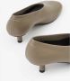 MM6 Maison Margiela Taupe Leren Court Schoen Beige Dames - Thumbnail 6