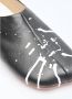 MM6 Maison Margiela Verf Spatler Leren Pantoffels Black Dames - Thumbnail 2