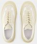 MM6 Maison Margiela Witte Leren Sneakers Ronde Neus Vetersluiting White Heren - Thumbnail 4