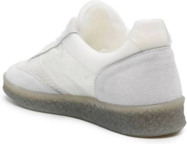 MM6 Maison Margiela Witte Sneakers met Mesh en Suède White Heren