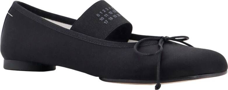 MM6 Maison Margiela Zwarte ballerina's met iconische Tabi-teen Black Dames