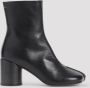 MM6 Maison Margiela Zwarte Enkellaarsjes Verhogen Stijl Black Dames - Thumbnail 2