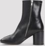 MM6 Maison Margiela Zwarte Enkellaarsjes Verhogen Stijl Black Dames - Thumbnail 3