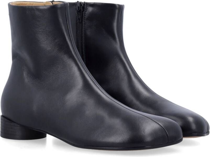 MM6 Maison Margiela Zwarte Gesloten Enkellaarzen Black Dames