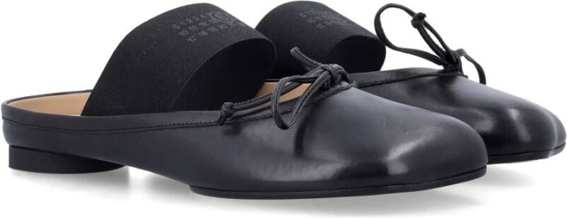 MM6 Maison Margiela Zwarte Gesloten Mule Ballerina Schoenen Black Dames