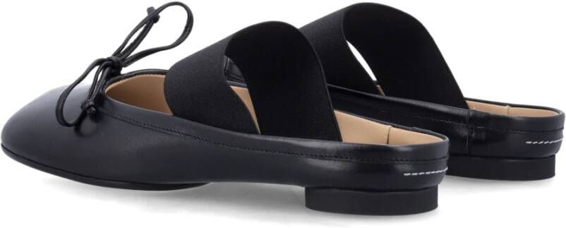 MM6 Maison Margiela Zwarte Gesloten Mule Ballerina Schoenen Black Dames