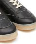 MM6 Maison Margiela Zwarte Korrelige Leren Panel Sneakers Black Heren - Thumbnail 2