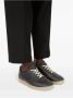 MM6 Maison Margiela Zwarte Korrelige Leren Panel Sneakers Black Heren - Thumbnail 3