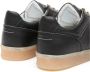 MM6 Maison Margiela Zwarte Korrelige Leren Panel Sneakers Black Heren - Thumbnail 4