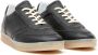 MM6 Maison Margiela Zwarte Korrelige Leren Panel Sneakers Black Heren - Thumbnail 5