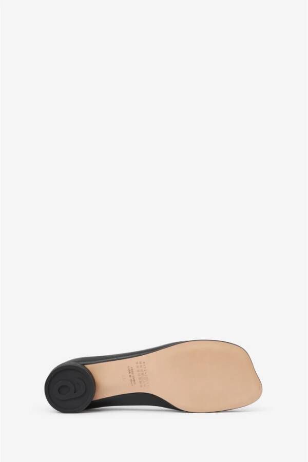 MM6 Maison Margiela Zwarte Leren Ballerina Schoenen Black Dames