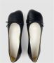 MM6 Maison Margiela Zwarte Leren Ballet Flats met Strik Black Dames - Thumbnail 3