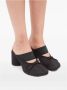 MM6 Maison Margiela Zwarte Leren Boogdetail Instap Schoenen Black Dames - Thumbnail 2