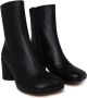 MM6 Maison Margiela Zwarte leren enkellaarzen Black Dames - Thumbnail 2