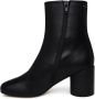 MM6 Maison Margiela Zwarte leren enkellaarzen Black Dames - Thumbnail 3