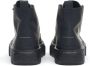 MM6 Maison Margiela Zwarte Leren Sneakers Ronde Neus Black Heren - Thumbnail 11