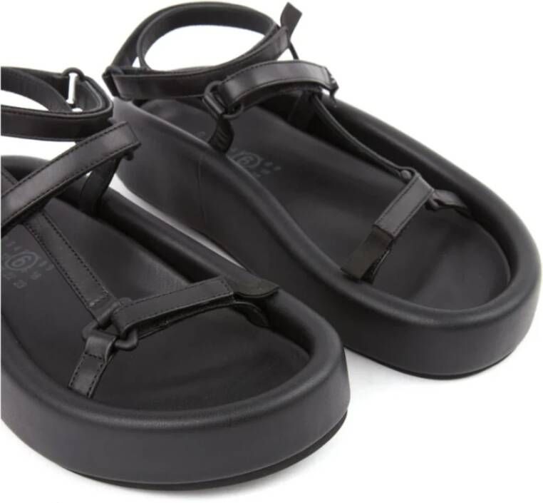 MM6 Maison Margiela Zwarte Plateau Sandaal Black Dames