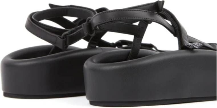 MM6 Maison Margiela Zwarte Plateau Sandaal Black Dames