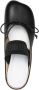 MM6 Maison Margiela Nappa Leren Strik Detail Platte Schoenen Black Dames - Thumbnail 3