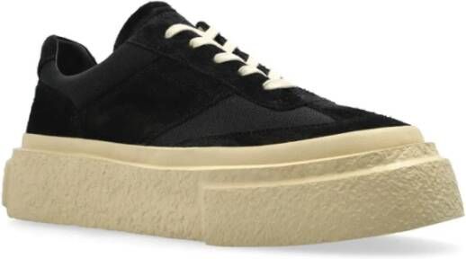 MM6 Maison Margiela Zwarte Sneakers Ss25 Black Heren