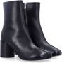 MM6 Maison Margiela Zwarte Tabi Enkellaarzen met Rits Black Dames - Thumbnail 2