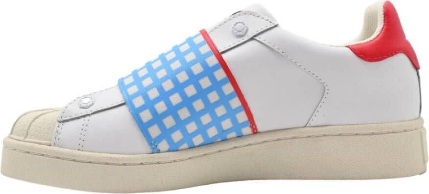 MOA Master OF Arts Blauw Geruite Instap Sneakers Multicolor Dames