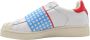 MOA Master OF Arts Blauw Geruite Instap Sneakers Multicolor Dames - Thumbnail 2