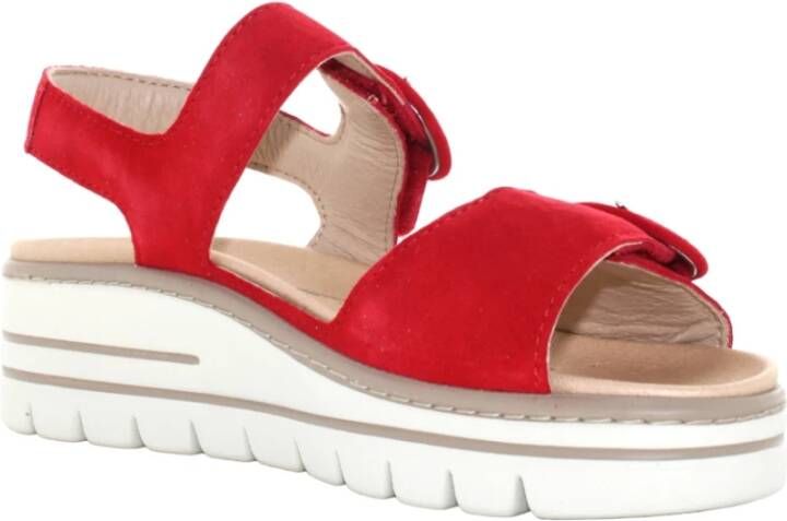 Mobils Stijlvolle Sandalen met Plateauhak Red Dames