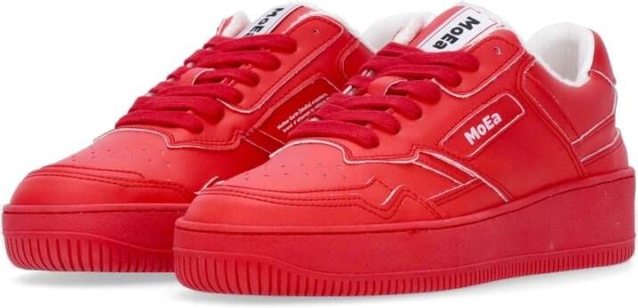 MoEa Appel Rode Sneakers Red Heren