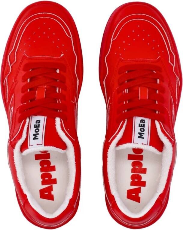 MoEa Appel Rode Sneakers Red Heren