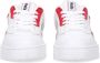 MoEa Eco Lage Appel Sneaker Rood Wit White Heren - Thumbnail 6