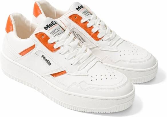 MoEa Oranje Vegan Sneakers White Dames