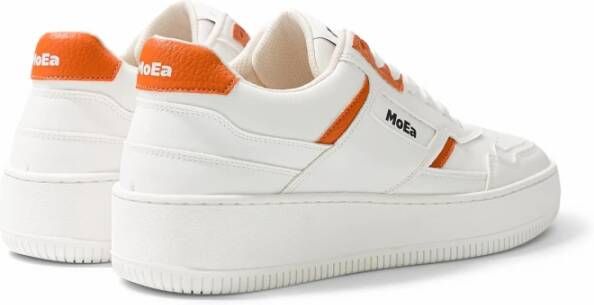 MoEa Oranje Vegan Sneakers White Dames