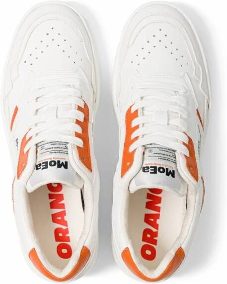 MoEa Oranje Vegan Sneakers White Dames