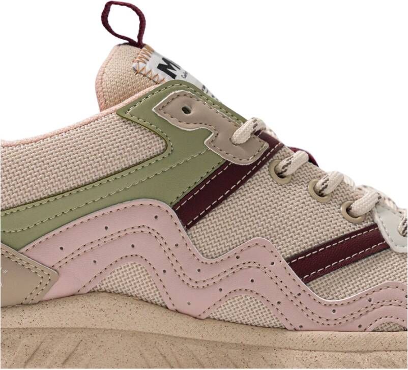 MoEa Vegan Crossover Sneakers Roze Aloe Multicolor Dames