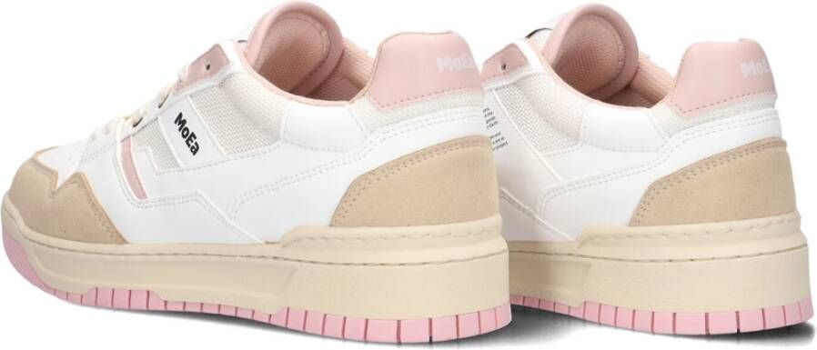 MoEa Witte Leren Sneakers voor Dames White Dames