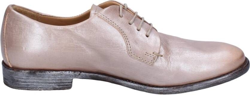 Moma Elegante Leren Damesschoenen Beige Dames