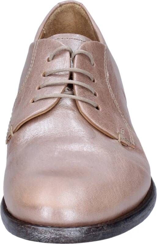 Moma Elegante Leren Damesschoenen Beige Dames