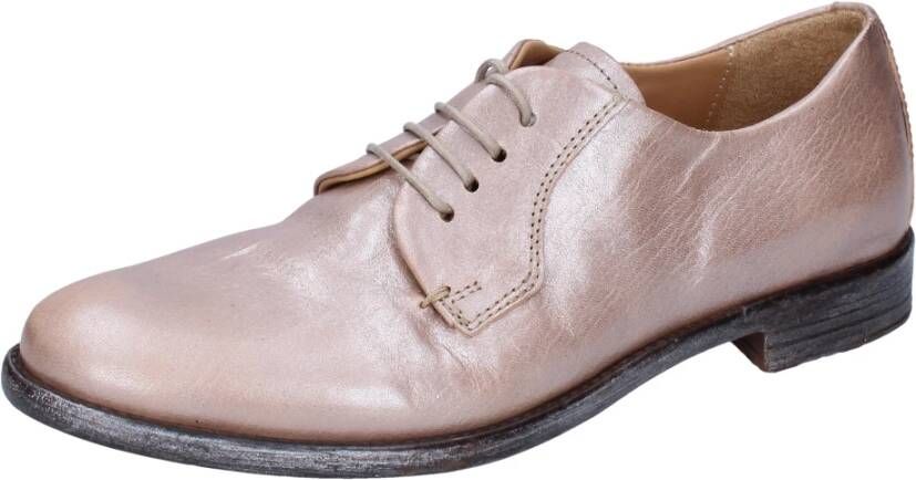 Moma Elegante Leren Damesschoenen Beige Dames