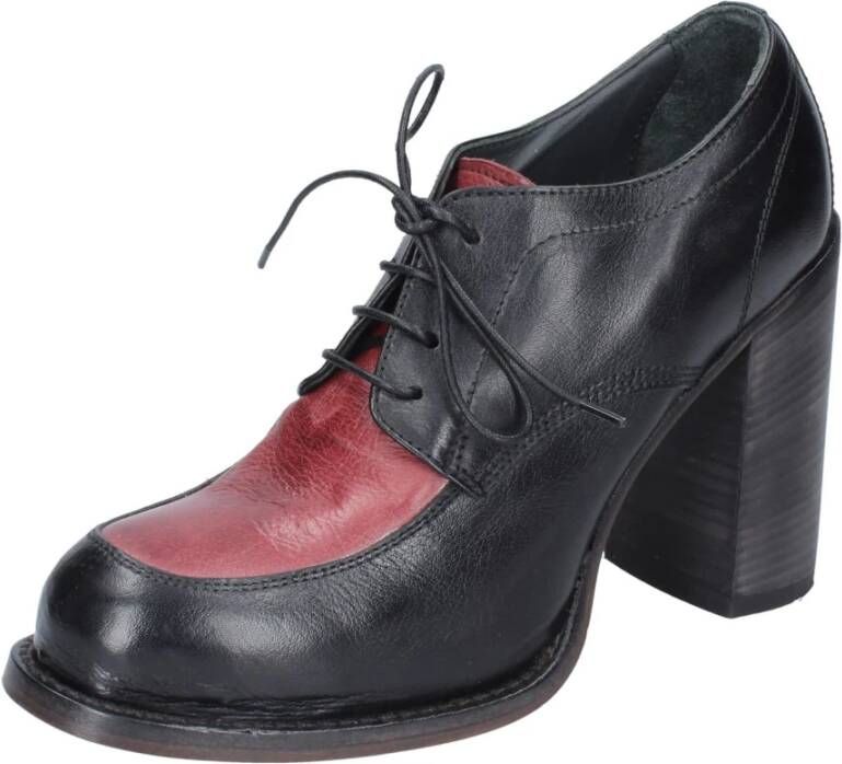 Moma Elegante Leren Damesschoenen Black Dames