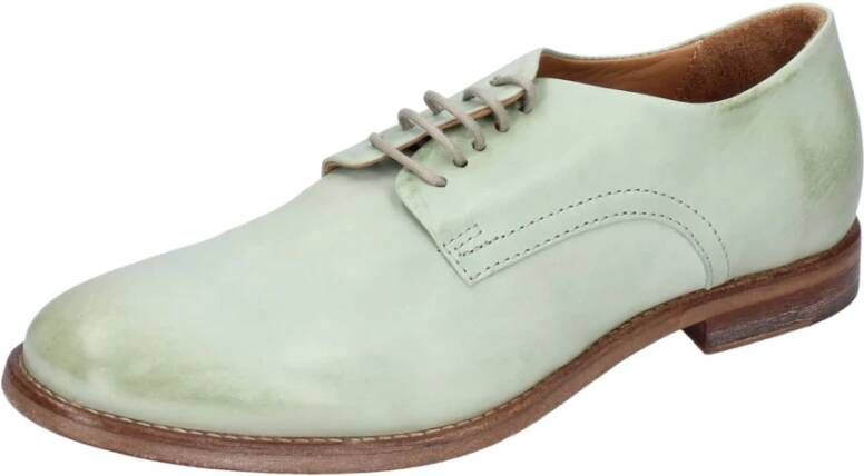 Moma Elegante Leren Damesschoenen Green Dames