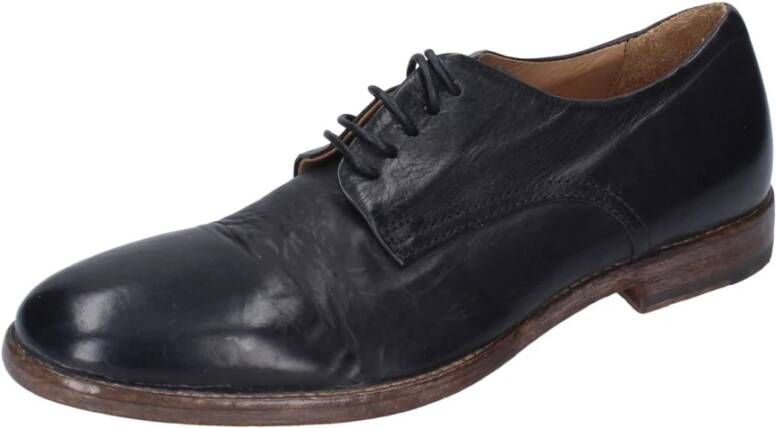 Moma Elegante Leren Schoenen voor Vrouwen Black Dames