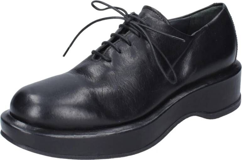 Moma Elegante Leren Schoenen voor Vrouwen Black Dames