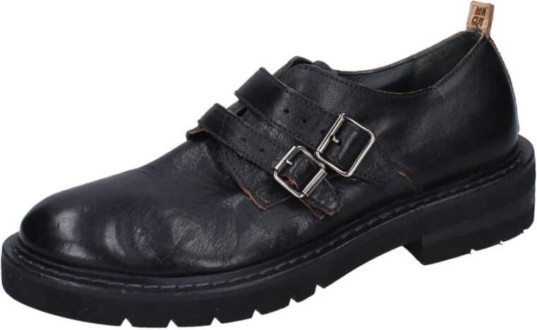 Moma Elegante Leren Schoenen voor Vrouwen Black Dames